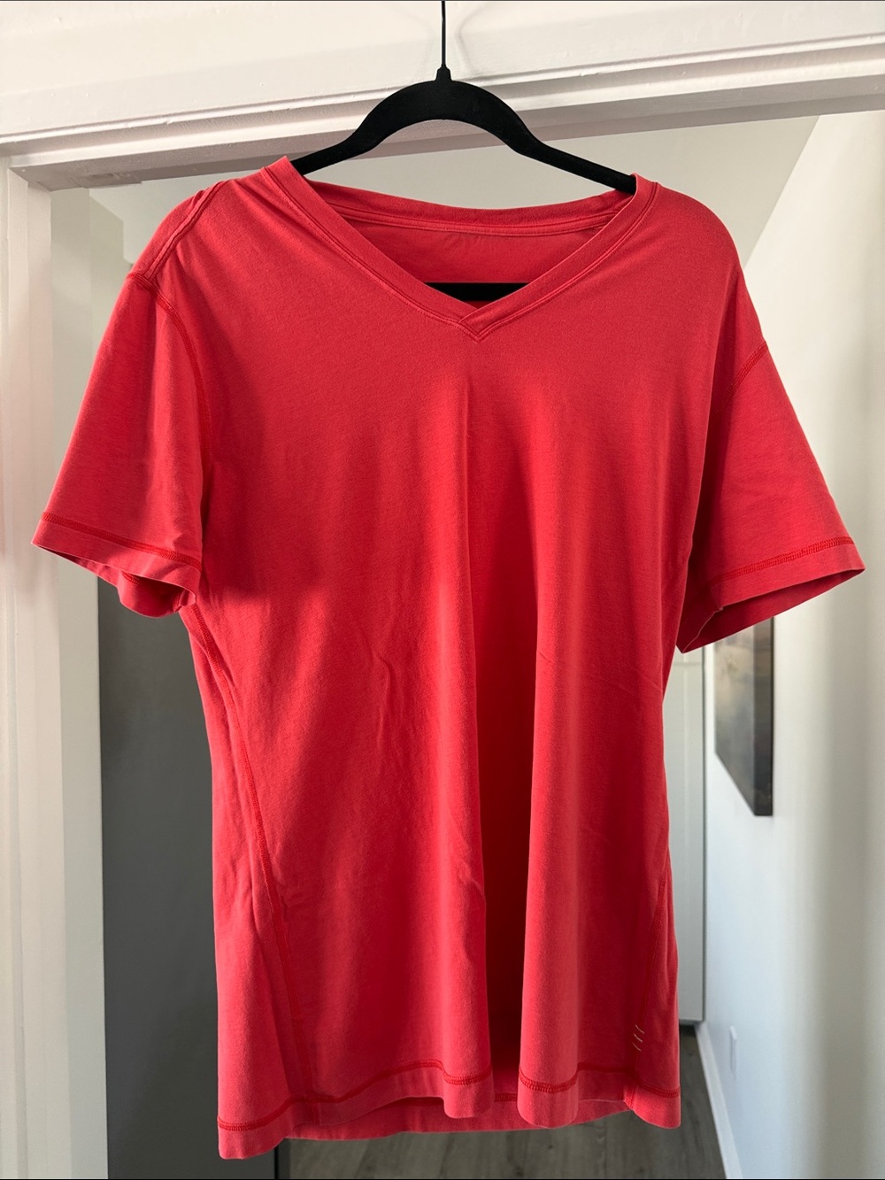 lululemon athletica Men's V-Neck Tee in Red